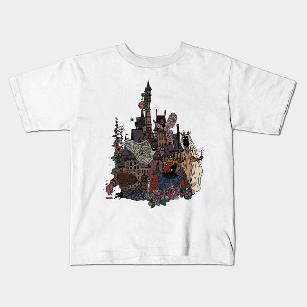 Castle Kids T-Shirt by Axstonee